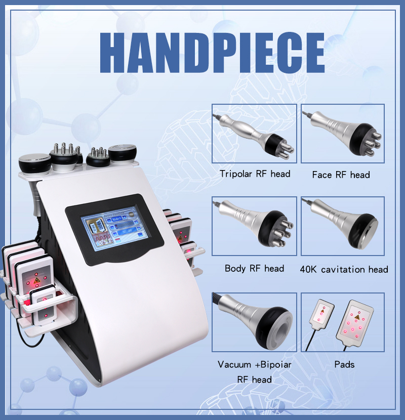 40K slimming machine with supersonic, cavitation, face & body RF and lipo laser.插图