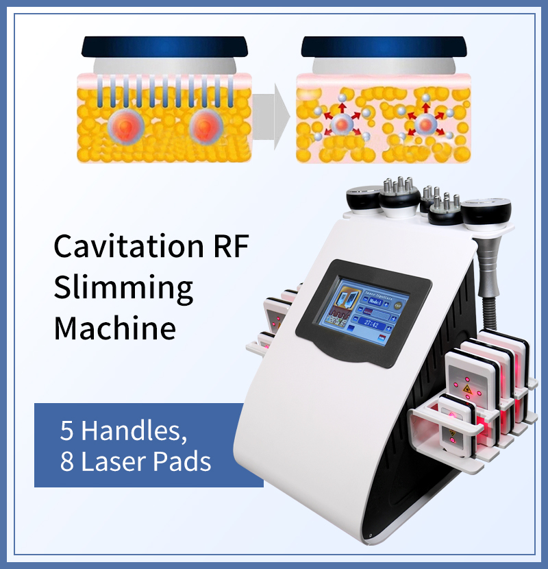 40K slimming machine with supersonic, cavitation, face & body RF and lipo laser.插图1