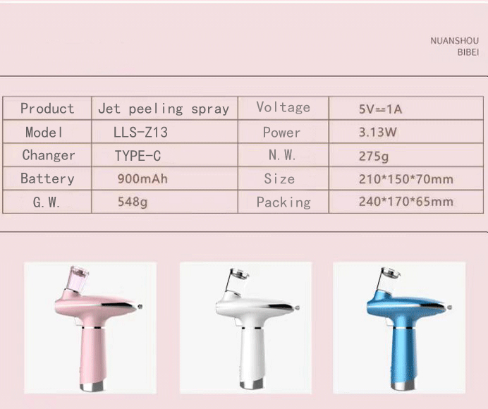 Lorance home use device: Jet peeling spray(moisturizing spray) with photon led.插图3