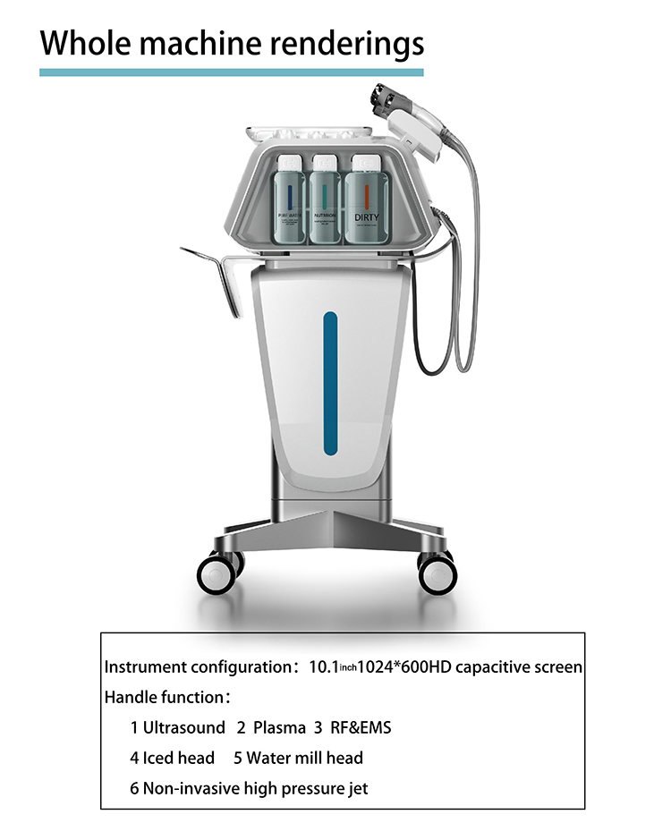 Lorance M6 Professional Multifunction Plasma Ultrasound Skin Care M6 Microdermabrasion Hydro Beauty Facial Salon Equipment插图6