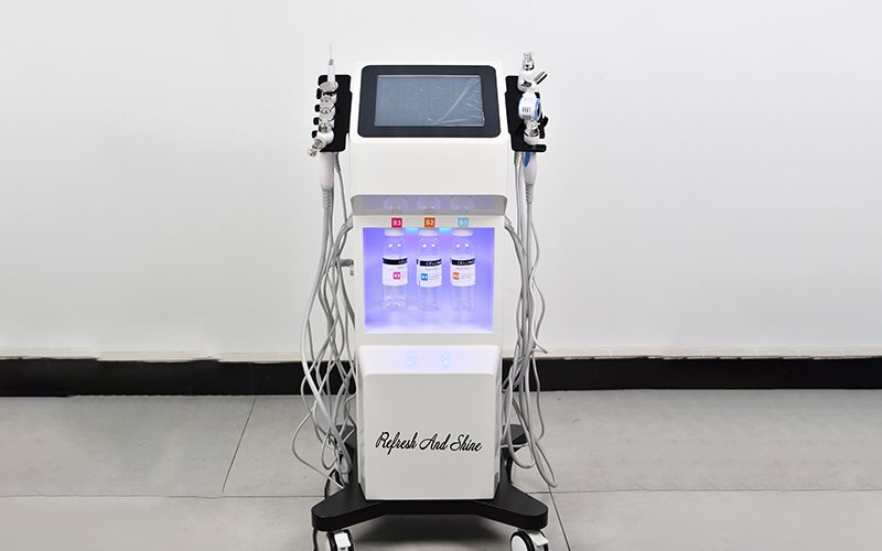 LLS-X24 9 in 1 hydro facial pore cleaner jet peeling micro-needle moisturizer rf equipment缩略图