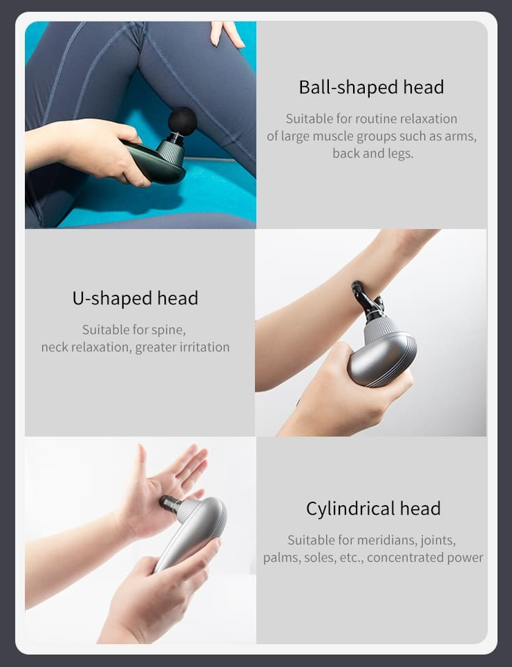 Low Price Premium Percussion Fascial Gun Massager Vibration Mini Folding Muscle Massager Gun插图1